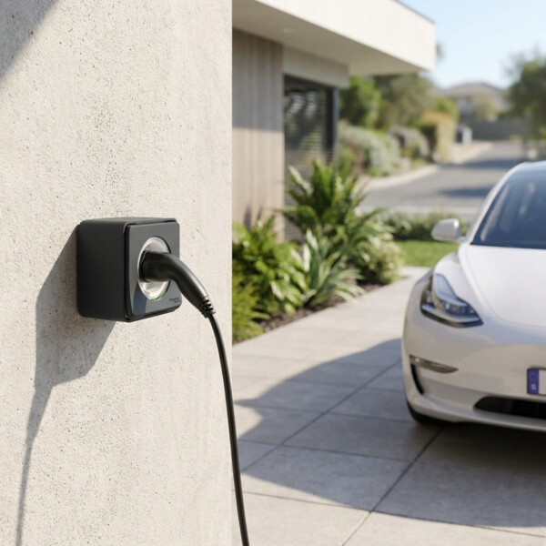 Prise de recharge renforcée Schneider Mureva Styl 2P+T fixation saillie IP55 IK08 gris - Schneider Electric - MUR36010