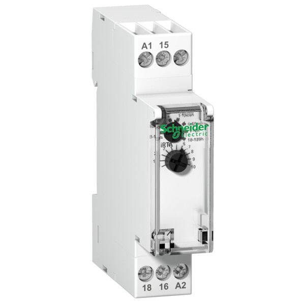 Relais à retard temporisé sur ordre maintenu RTA Schenider Acti9 1OF 24...240VCA 24VCC - Schneider Electric - A9E16065