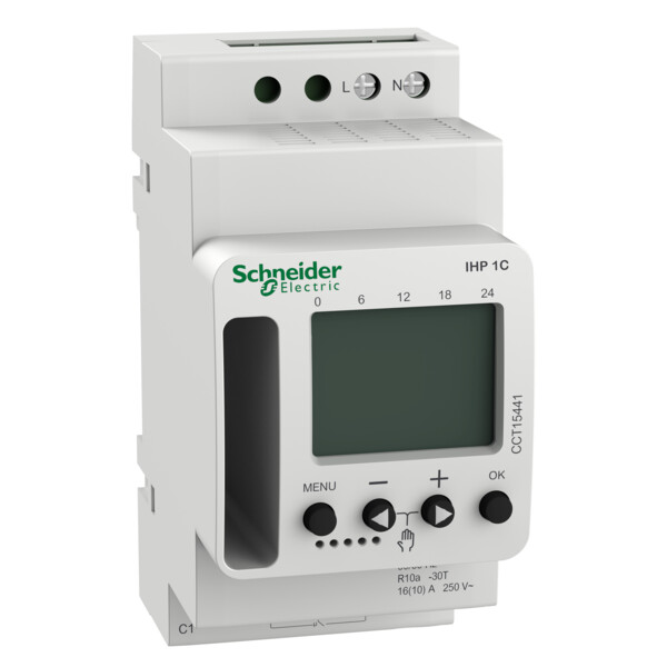 Interrupteur horaire programmable Schneider Acti9 IHP 1 canal - Schneider Electric - CCT15441