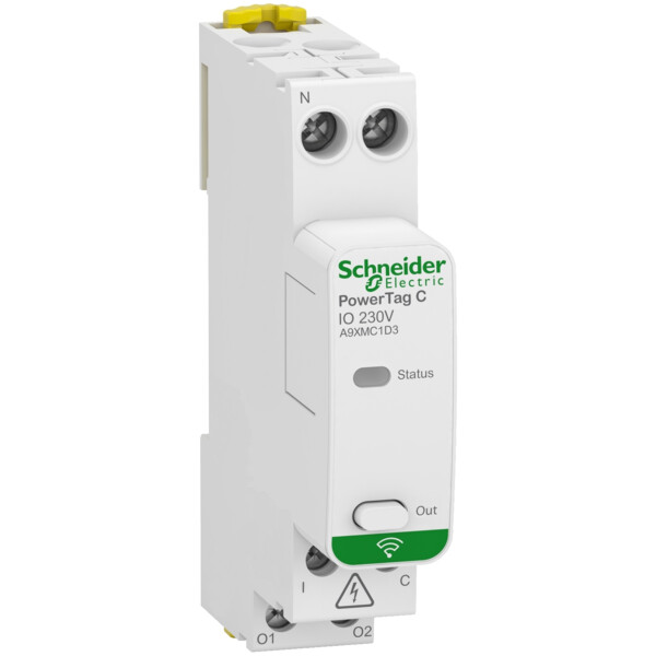Powertag c - capteur contacts radio-fréquence modulaire - 1 entrée 1 sortie - Schneider Electric - A9XMC1D3