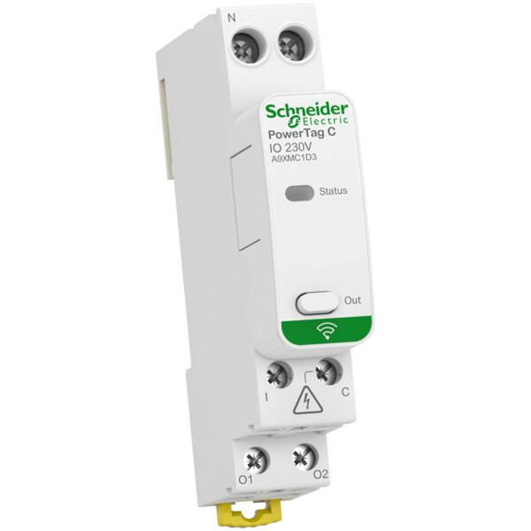 Powertag c - capteur contacts radio-fréquence modulaire - 1 entrée 1 sortie - Schneider Electric - A9XMC1D3