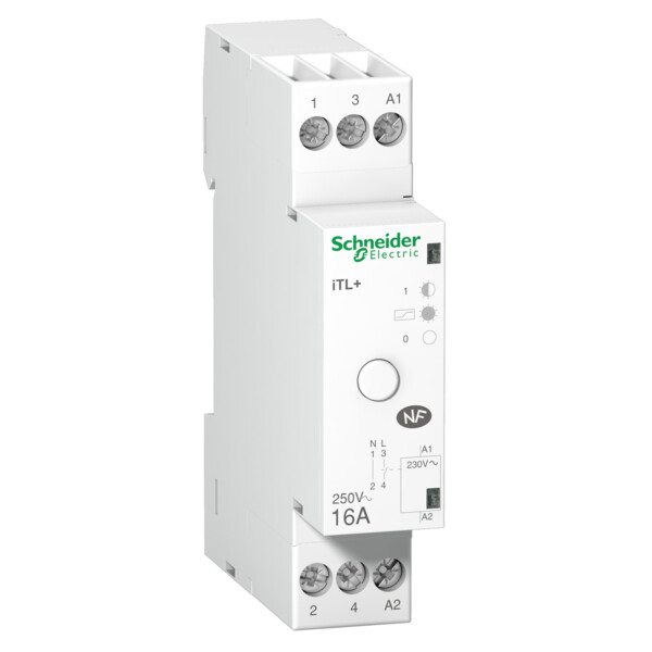 Télérupteur silencieux Schneider Acti9 iTL+ 1P 16A 230V - Schneider Electric - A9C15032