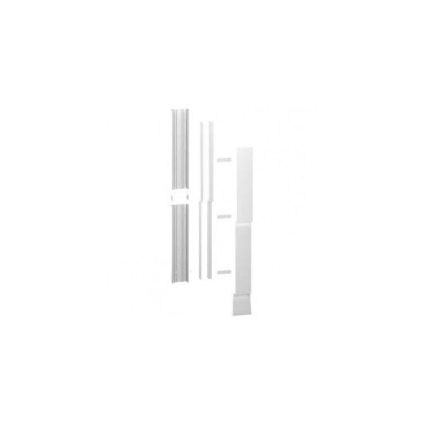 Goulotte GTL complète blanche Schneider Resi9 3 Compartiment -2 Parties - Corps - Capot - Cloisons - Capot ERDF - Schneider Electric - R9HKT18