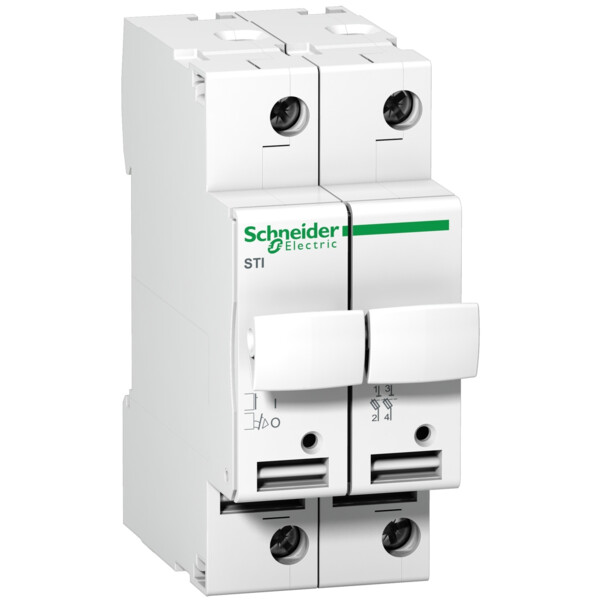 Sectionneur Cartouche fusible à tiroir Schneider Acti9 STI 2P 25A pour Cartouche fusible 10,3x38mm - Schneider Electric - A9N15651