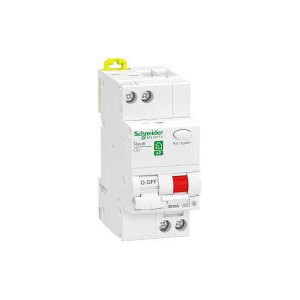 Disjoncteur Différentiel Resi9 Schneider 1P+N – 25 A – 30 mA – Courbe C – Type Fsi - Schneider Electric - R9PDCF25