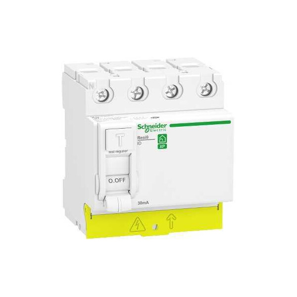 Interrupteur Différentiel 4P 63 A 30 mA Type A Resi9 XP Schneider - Schneider Electric - R9PRA463