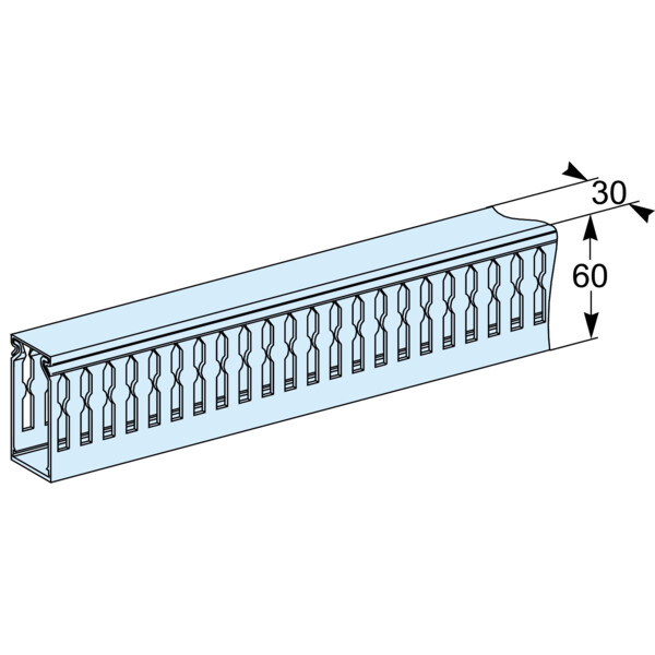 Goulottes horizontales L450mm PrismaSeT G lot de 4 + supports - Schneider Electric - LVS04257