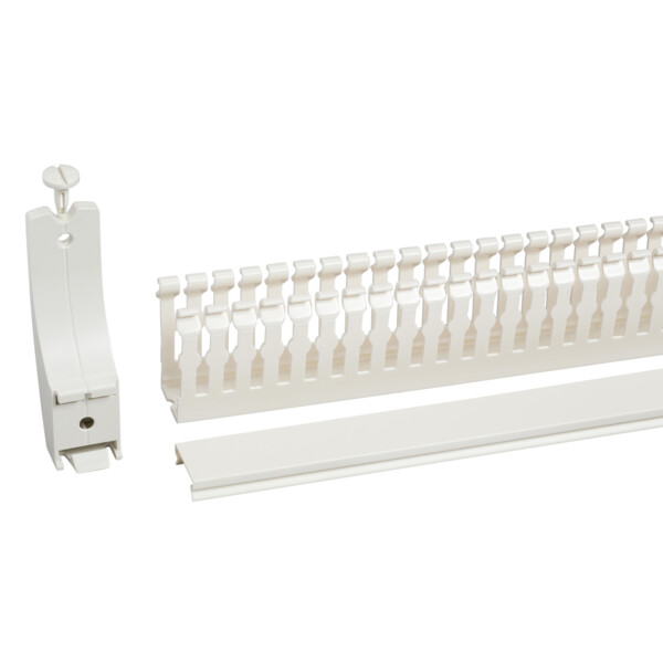Goulottes horizontales L450mm PrismaSeT G lot de 4 + supports - Schneider Electric - LVS04257
