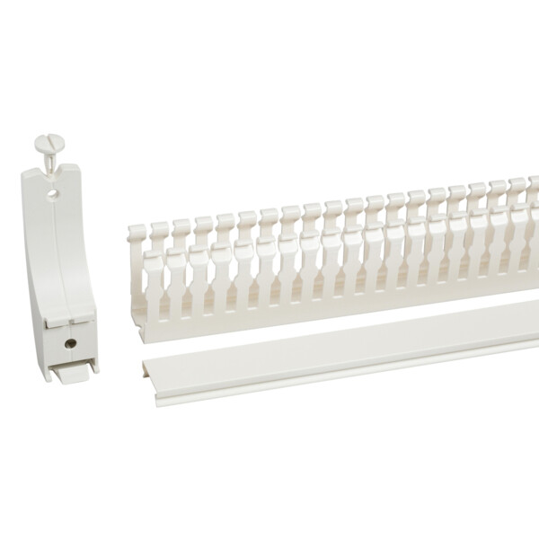 Goulottes horizontales L450mm PrismaSeT G lot de 4 + supports - Schneider Electric - LVS04257