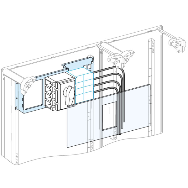 Platine de Montage Blanche PrismaSeT G Active Schneider Electric - NSX-INS250 Horizontal - Schneider Electric - LVS03030