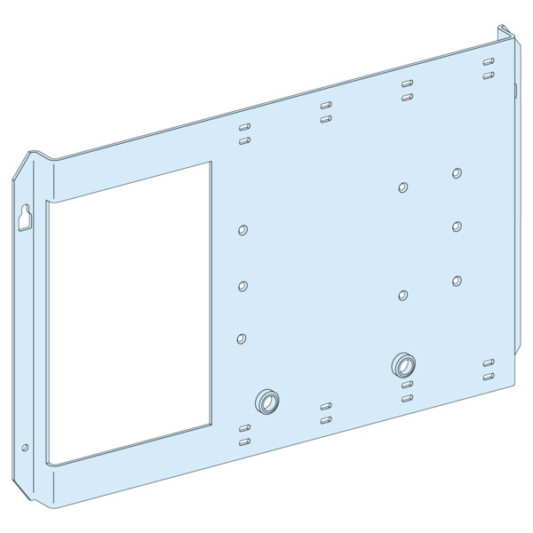 Platine de Montage Blanche PrismaSeT G Active Schneider Electric - NSX630 Horizontal - Commande par Maneton - Schneider Electric - LVS03070