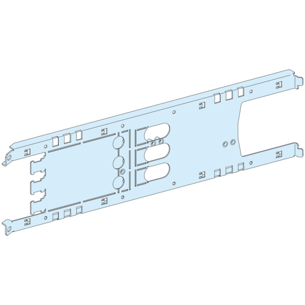Platine Schneider PrismaSet P LVS03413 pour NSX100-250 fixe 3P - Montage horizontal - Commande rotative & télécommande L650 - Schneider Electric - LVS03413