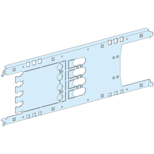Platine Schneider PrismaSet P LVS03414 pour NSX100-250 fixe 4P - Montage horizontal - Commande rotative & télécommande L650 - Schneider Electric - LVS03414