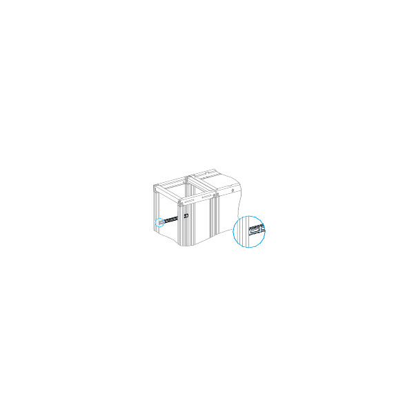 Supports de bridage câbles L300mm Prismaset P Active - Schneider Electric - LVS08773
