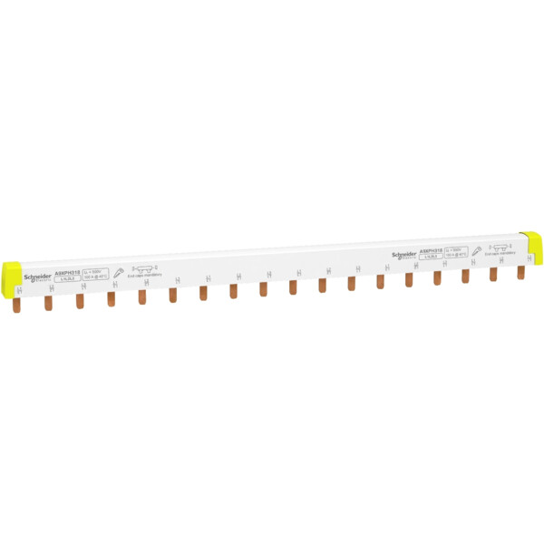 Acti9 ic60 - peigne de raccordement à dents - 3p - 100a - 18 modules de 18mm - Schneider Electric - A9XPH318
