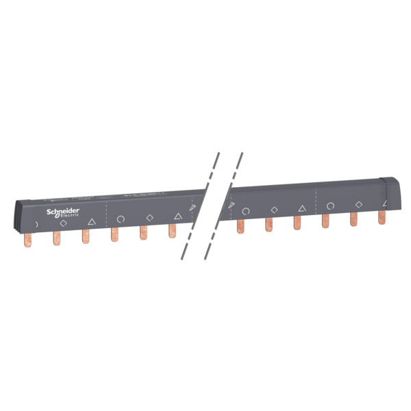 Acti9 iC60, peigne à dents, 3 pôles, 100A, 24 modules de 18mm - Schneider Electric - A9XPH324