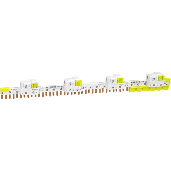 Acti9 idt40 - peigne avec connecteur - 1p+n - 24 modules de 18mm - 80a - Schneider Electric - A9XPP624