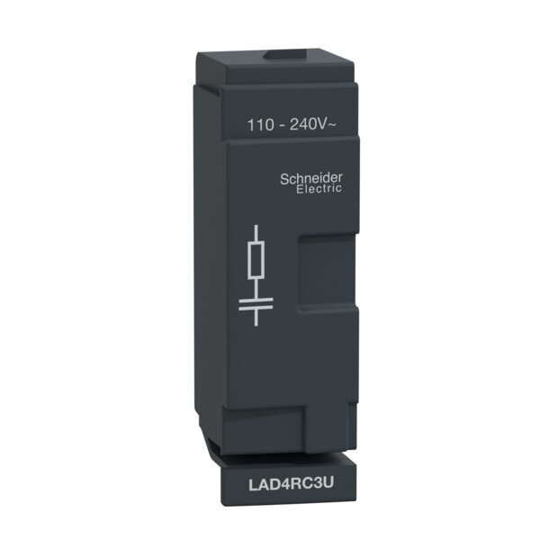 Module d’Antiparasitage TeSys D Schneider Circuit RC – 110 à 240 Vca – pour LC1D40A à D65A - Schneider Electric - LAD4RC3U