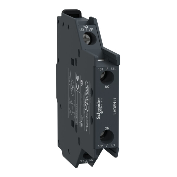 Bloc de contacts auxiliaires 1F+1O Tesys bornes à visétriers Schneider Electric - Schneider Electric - LAD8N11