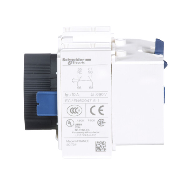 Bloc de Contacts Auxiliaires 1F+1O Borniers à Vis-Etriers TeSys D Schneider - Schneider Electric - LADT2