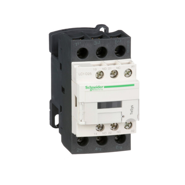Contacteur 25A 3P Schneider Tesys Lc1D Ac3 440V Bobine 24Vca - Schneider Electric - LC1D25B7