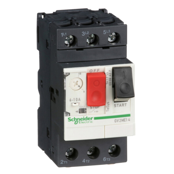 Schneider Electric Disjoncteur Moteur Gv2Me 6 à 10 A 3P 3D Déclencheur Magnétothermique - Schneider Electric - GV2ME14