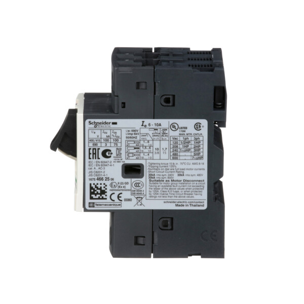 Schneider Electric Disjoncteur Moteur Gv2Me 6 à 10 A 3P 3D Déclencheur Magnétothermique - Schneider Electric - GV2ME14