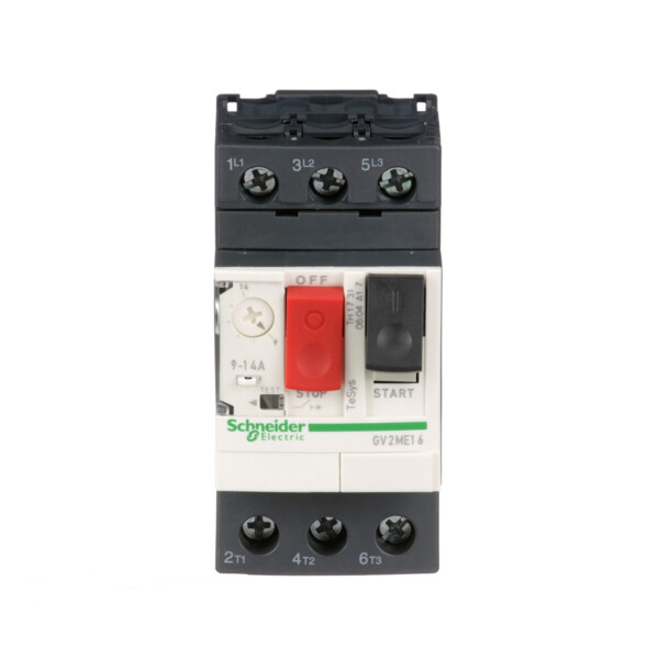 Disjoncteur moteur 9 à 14A Schneider Gv2Me16 3P 3d déclencheur magnétothermique - Schneider Electric - GV2ME16