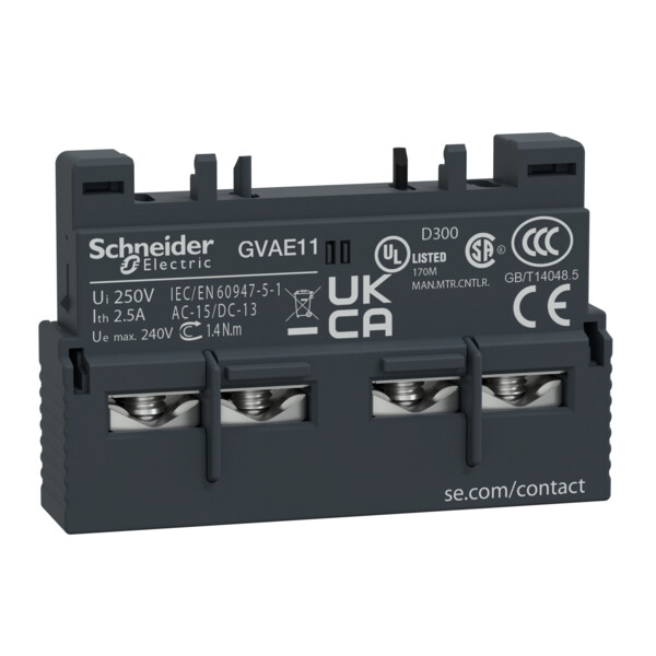 Contacteur Auxiliaire Schneider 1 O Plus 1 F - Schneider Electric - GVAE11