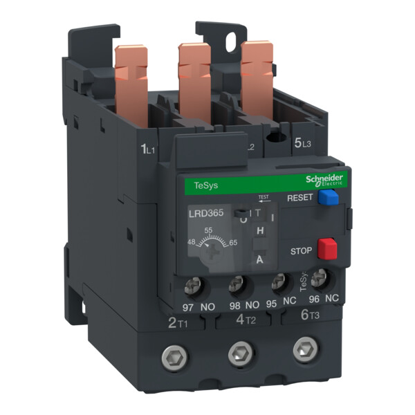 Schneider Electric Relais de Protection Thermique 48-65A Classe 10A, Bornier Puissance Everlink - Schneider Electric - LRD365