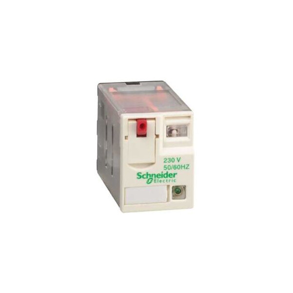 RELAIS MINIATURE 2 CO AVEC LED 230 V AC - Schneider Electric - RXM2AB2P7