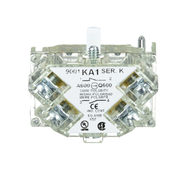 Schneider Electric Harmony 9001K - bloc contact pour bouton - Ø30 - 1OF bornes protégées - Schneider Electric - 9001KA1
