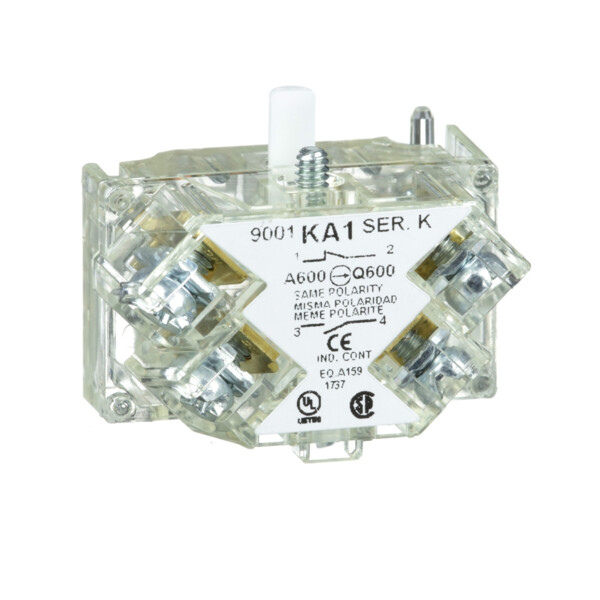 Schneider Electric Harmony 9001K - bloc contact pour bouton - Ø30 - 1OF bornes protégées - Schneider Electric - 9001KA1