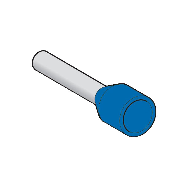 Schneider Electric Embout de câblage Format Moyen 0,75 Mm² Bleu - Schneider Electric - DZ5CE007