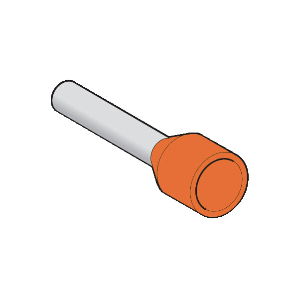 Schneider Electric Embout de câblage Format Moyen 4 Mm² Orange - Schneider Electric - DZ5CE042