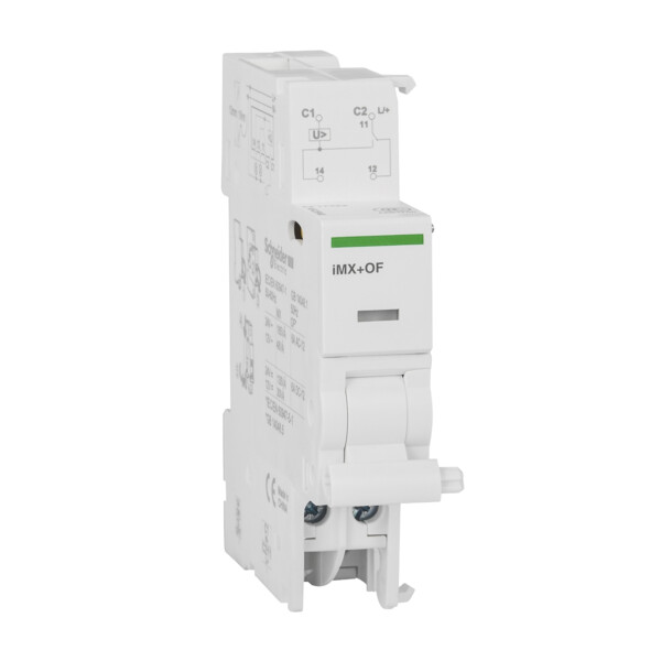 Acti9, iMX+OF déclench. à émission tension + contact aux. 12...24VCA/CC - Schneider Electric - A9A26948