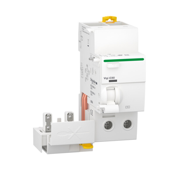 Bloc différentiel 2 pôles 40A type AC 30mA Acti9 Vigi iC60 Schneider Electric - Schneider Electric - A9V41240