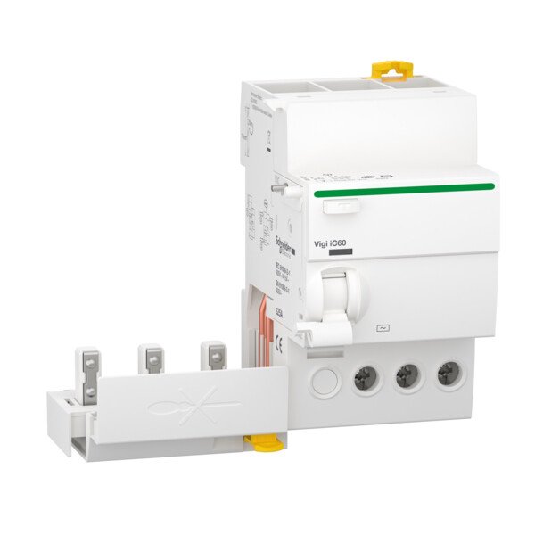 Bloc différentiel Schneider Acti9 Vigi iC60 3 pôles 25A type AC 30mA 400V  - Schneider Electric - A9Q11325