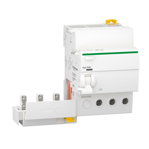 Bloc différentiel Schneider Acti9 Vigi iC60 3 pôles 40A type AC 30mA 400V  - Schneider Electric - A9Q11340