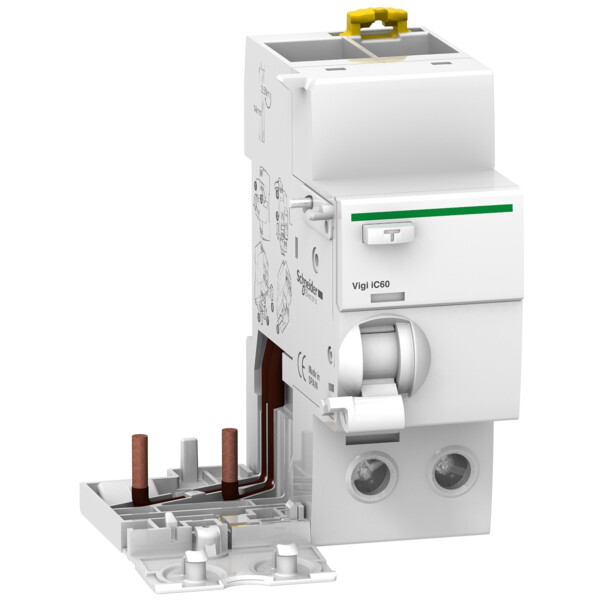 Bloc différentiel 2P 63A Schneider Acti9 Vigi iC60 type AC 30mA 230V - Schneider Electric - A9V11263
