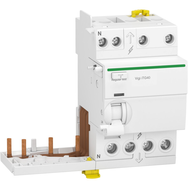 Bloc différentiel 3P+N 40A Schneider Vigi Acti9 iTG40 Tête de Groupe – 300 mA Type A-SI - Schneider Electric - A9Y15740