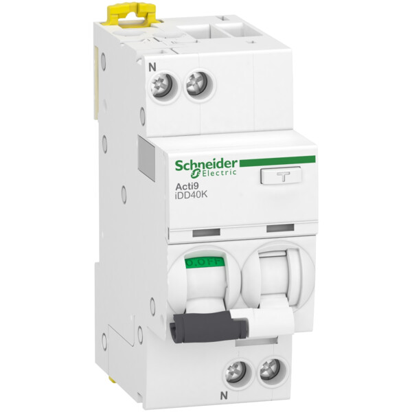 Acti9 idd40k - disjoncteur différentiel - 1p+n c 40a 4500a/4,5a 30ma type ac - Schneider Electric - A9DK1640