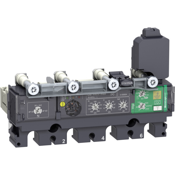 Compact nsx - déclencheur micrologic 4.2 vigi 100a - 4p4d pour nsx100-250 - Schneider Electric - C1044V100