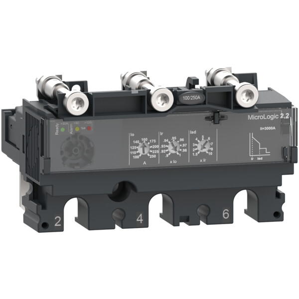 Compact nsx - déclencheur micrologic 2.2 160a - 3p3d pour nsx160-250 - Schneider Electric - C1632D160
