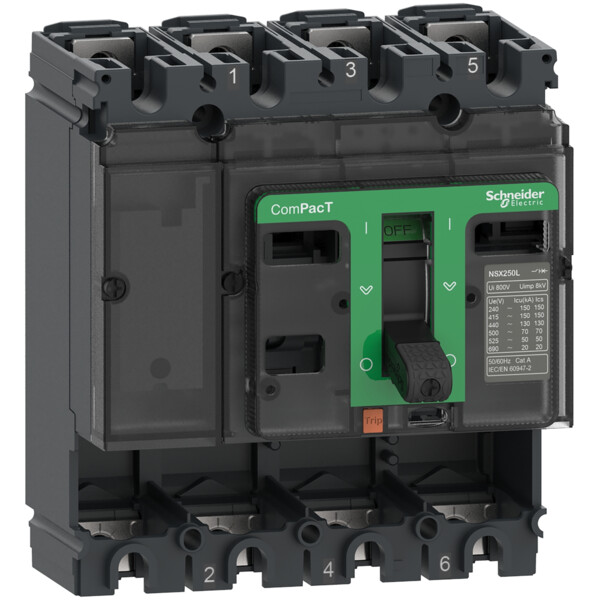 Bloc de Coupure Sans Déclencheur 160 A ComPacT NSX160F Schneider Electric - 36 kA - 4 Pôles - Schneider Electric - C16F4