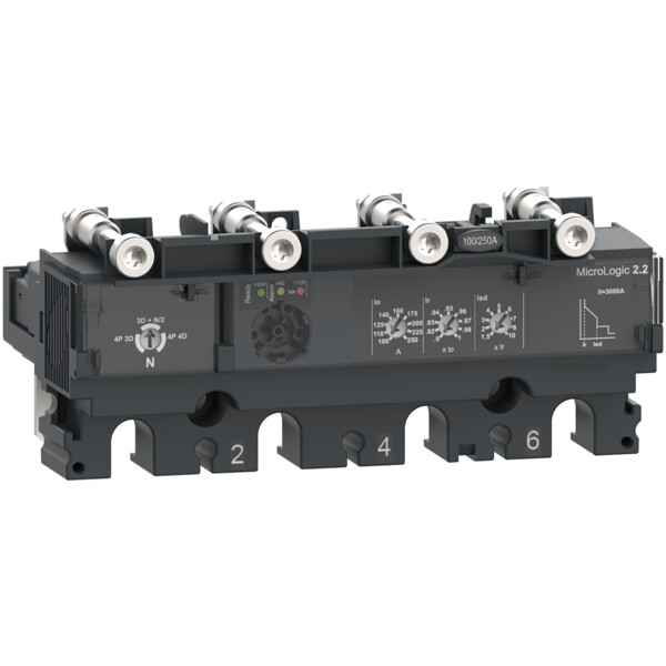 Compact nsx - déclencheur micrologic 2.2 250a - 4p4d pour nsx250 - Schneider Electric - C2542D250