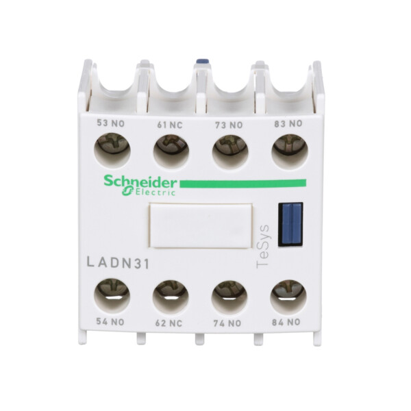 Schneider Electric Bloc de contacts auxiliaires Tesys 3 F Plus 1 O Bornes à Vis étriers - Schneider Electric - LADN31