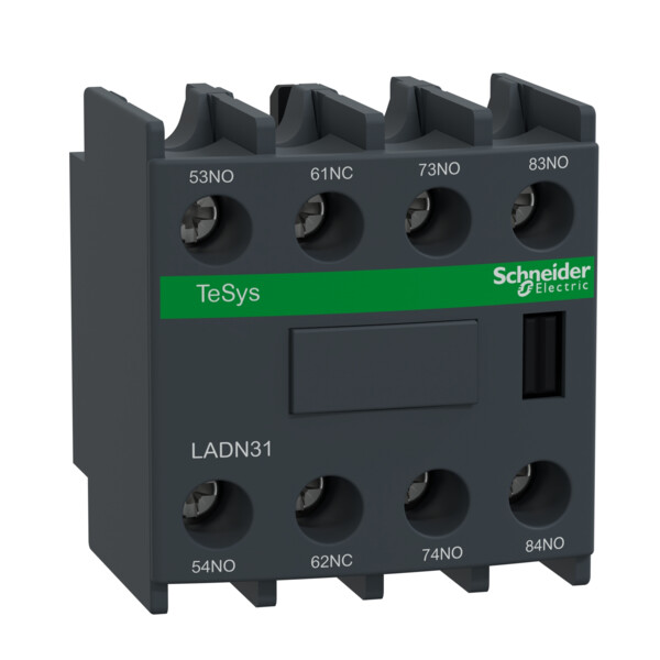 Schneider Electric Bloc de contacts auxiliaires Tesys 3 F Plus 1 O Bornes à Vis étriers - Schneider Electric - LADN31