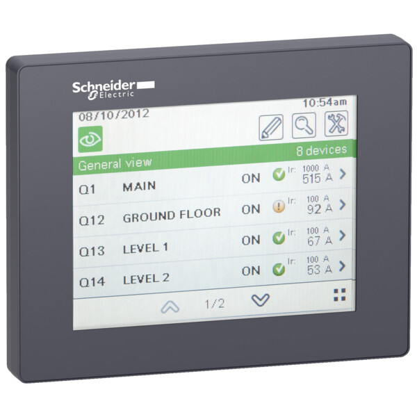 Compact afficheur tableau fdm128 multi-équipements, disjoncteurs et smartlink - Schneider Electric - LV434128