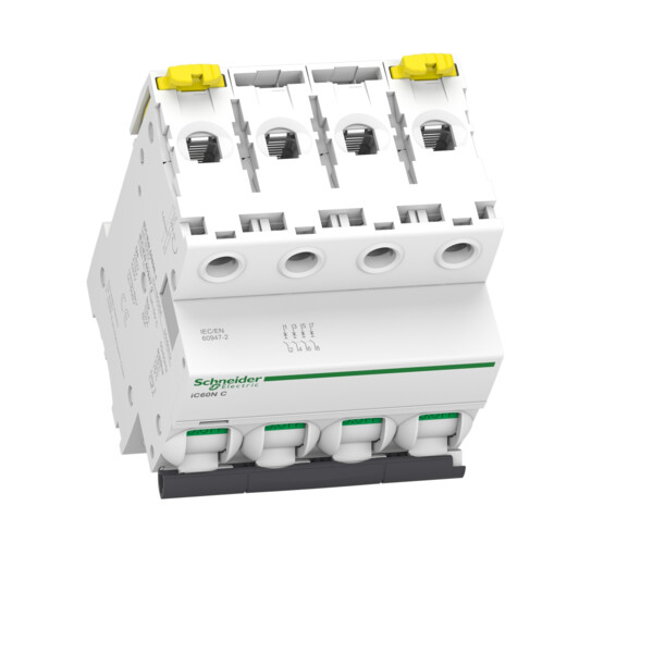 Disjoncteur 4P 16A Courbe C Schneider Acti9 iC60N 400VCA, 6000A (10kA)Schneider - Schneider Electric - A9F77416